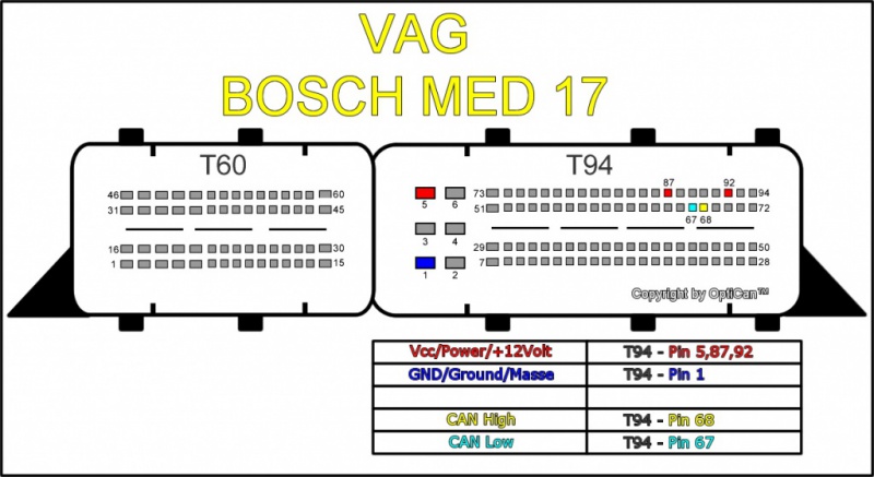 Bosch MED 17.5.0 pinout diagram 2